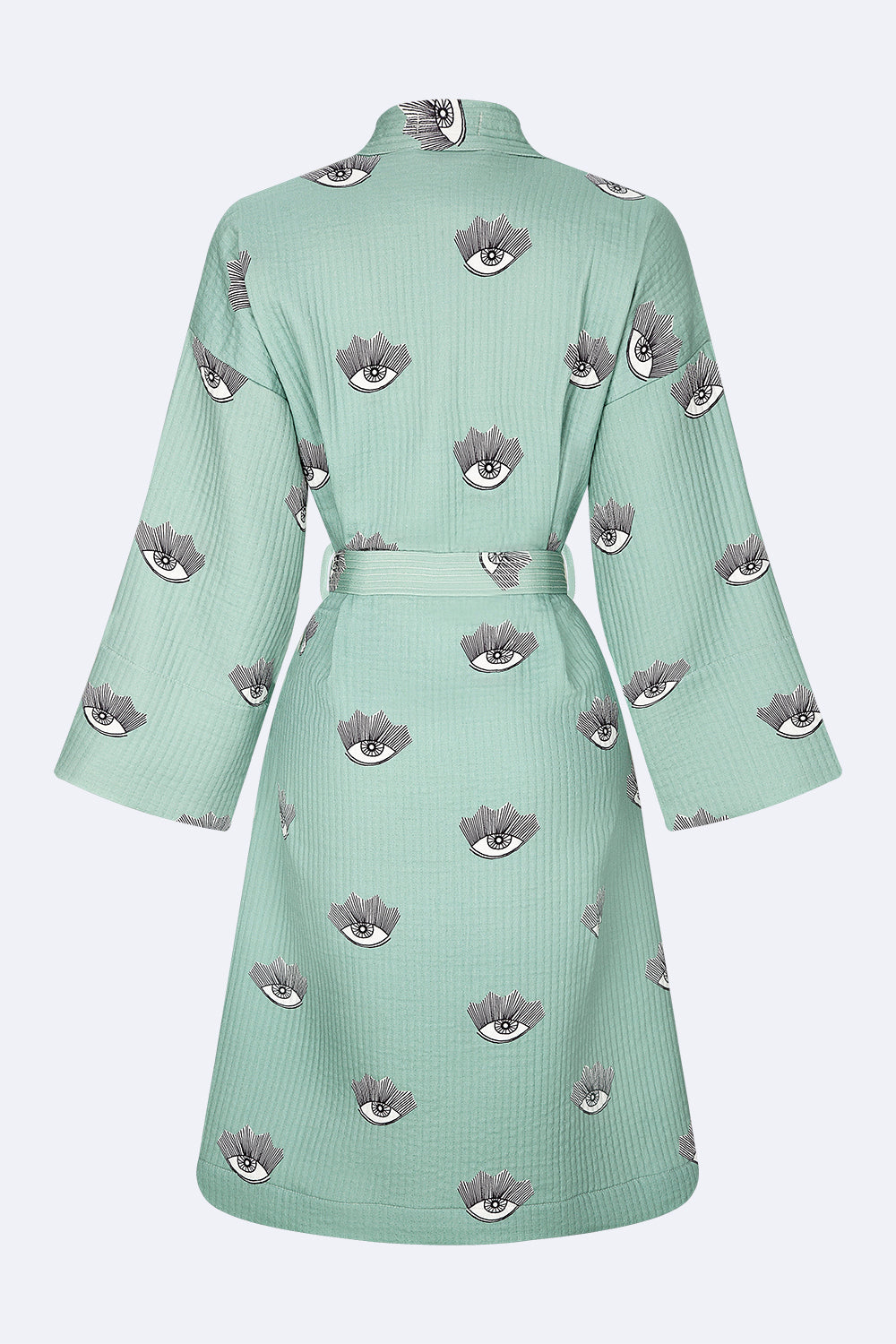 Evil Eye Kimono - Evil Eye Kimono - 100% cotton with evil eye pattern, can be used as a bath or home robe but also as a jacket to wear outside