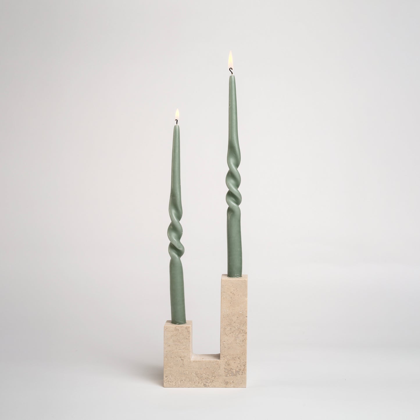 Singapore Travertine Candle Holder