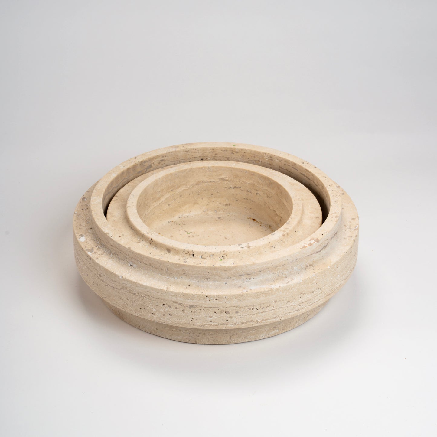 Troy Travertine Bowl - Medium