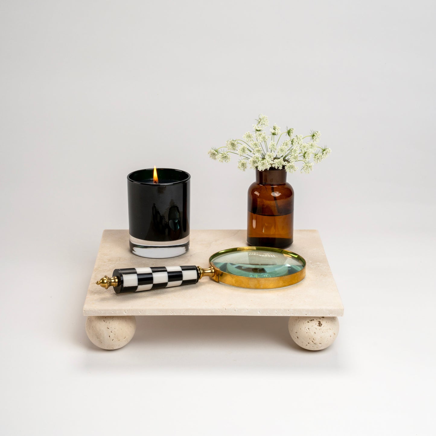 Toledo Travertine Plate
