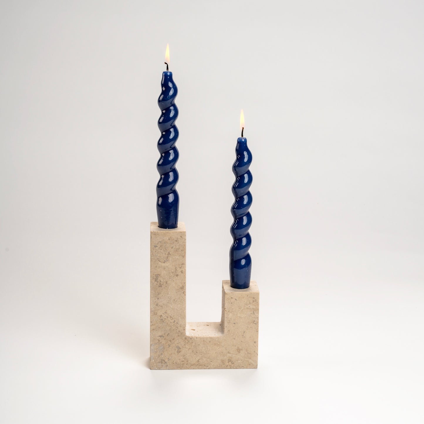 Singapore Travertine Candle Holder
