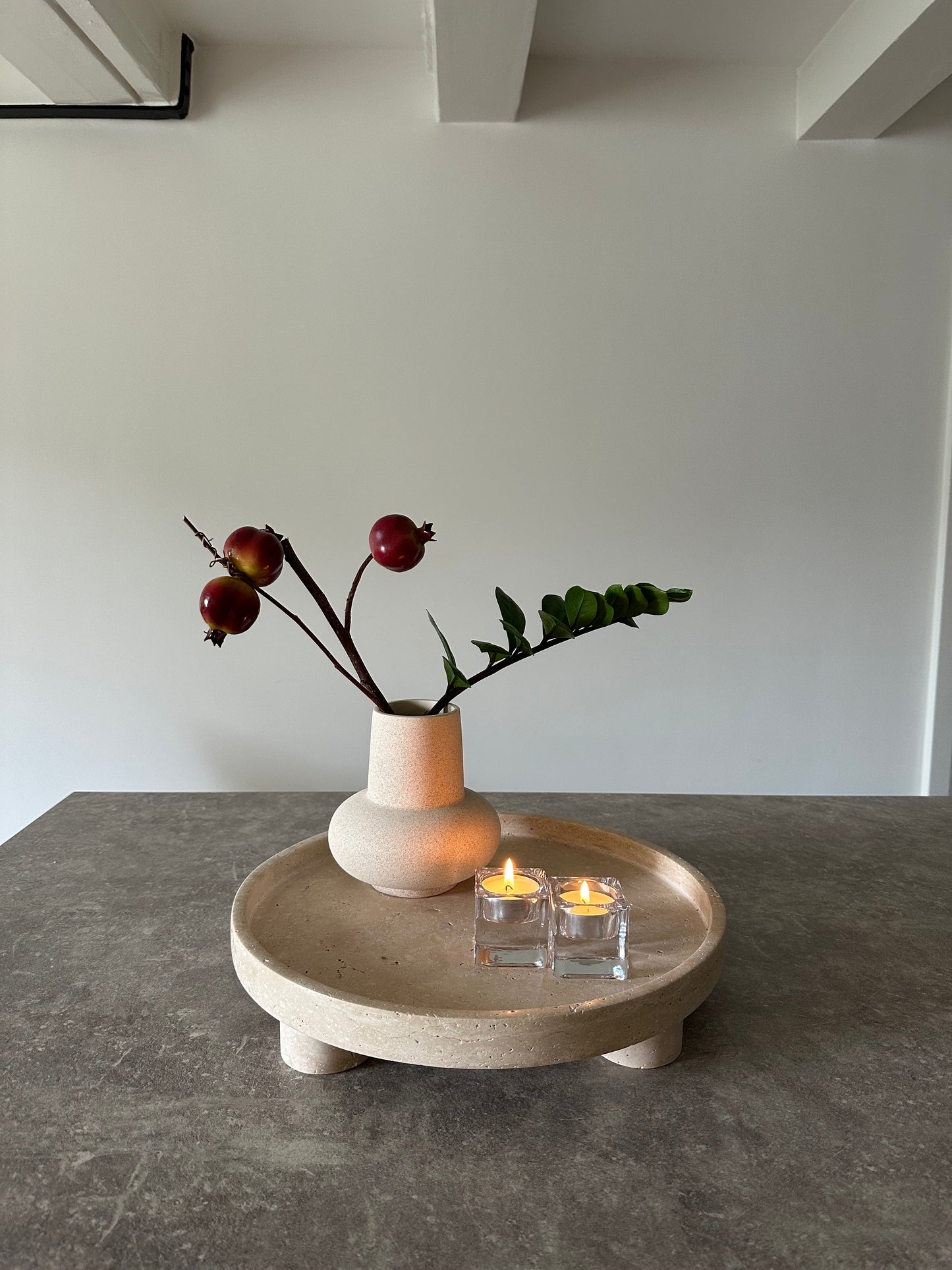 Napoli Tray - Travertine