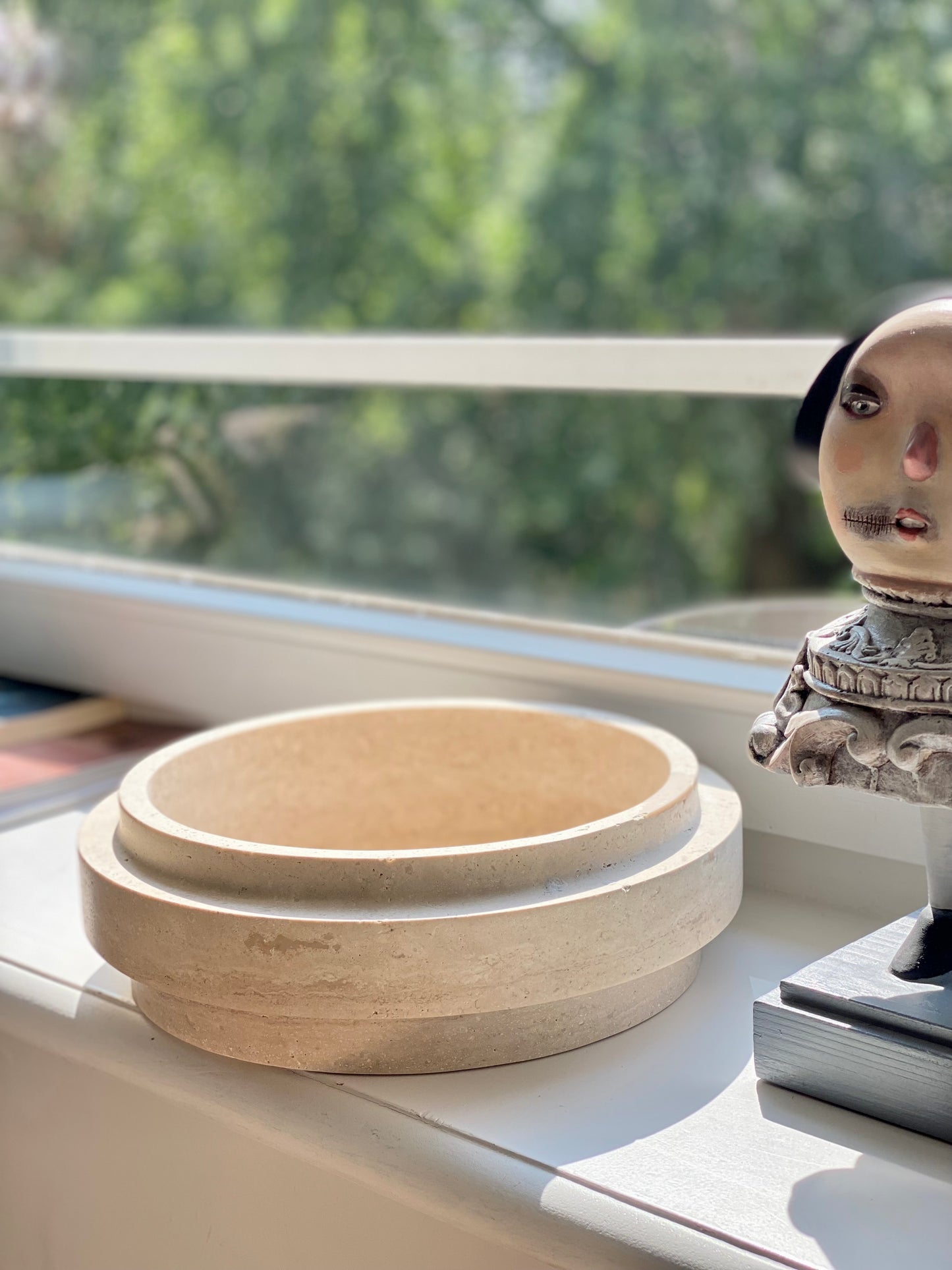 Troy Travertine Bowl - Big