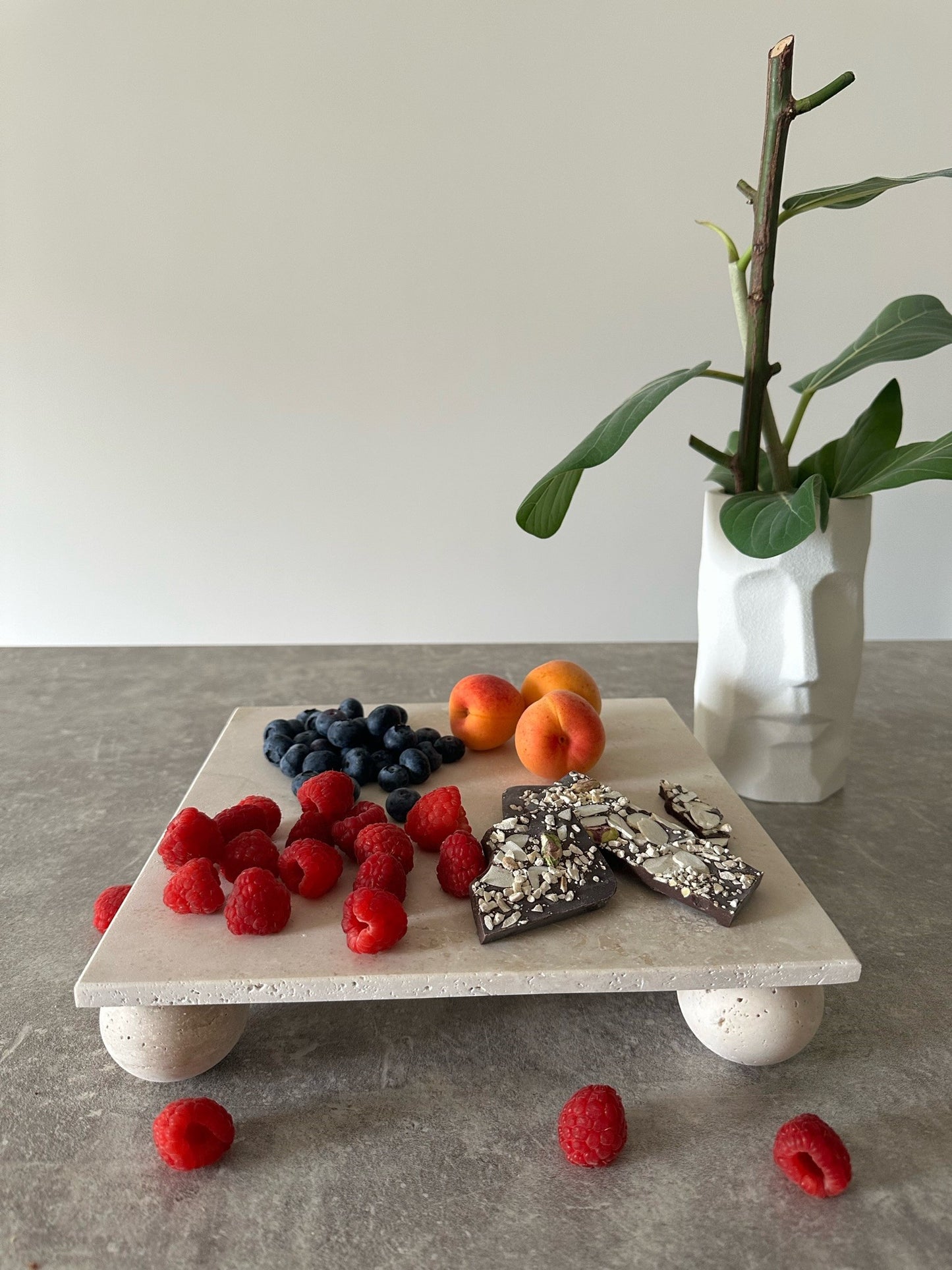 Toledo Travertine Plate