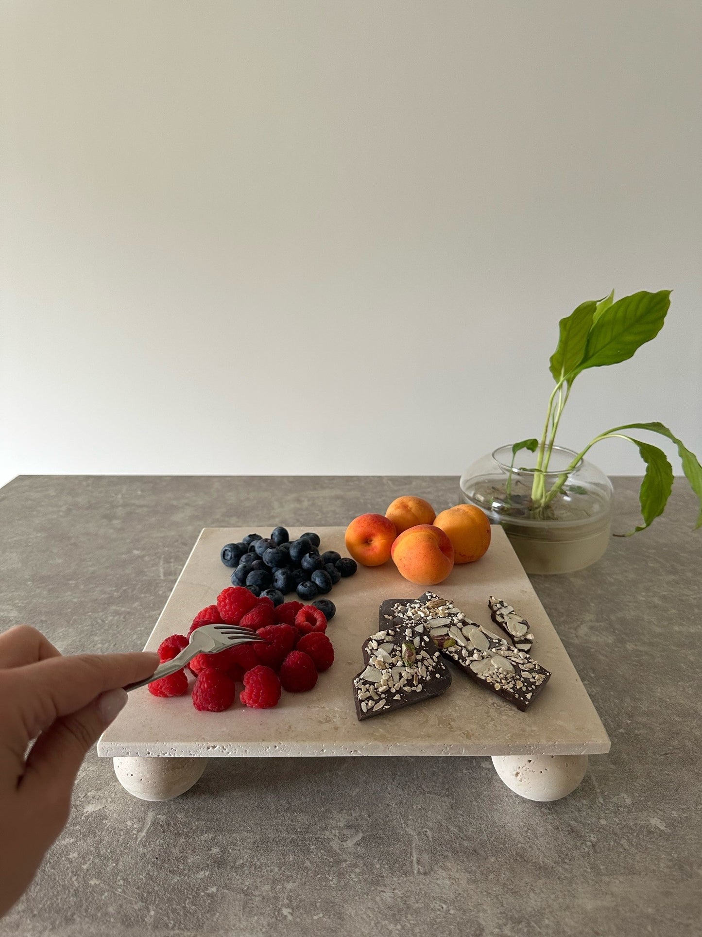 Toledo Travertine Plate