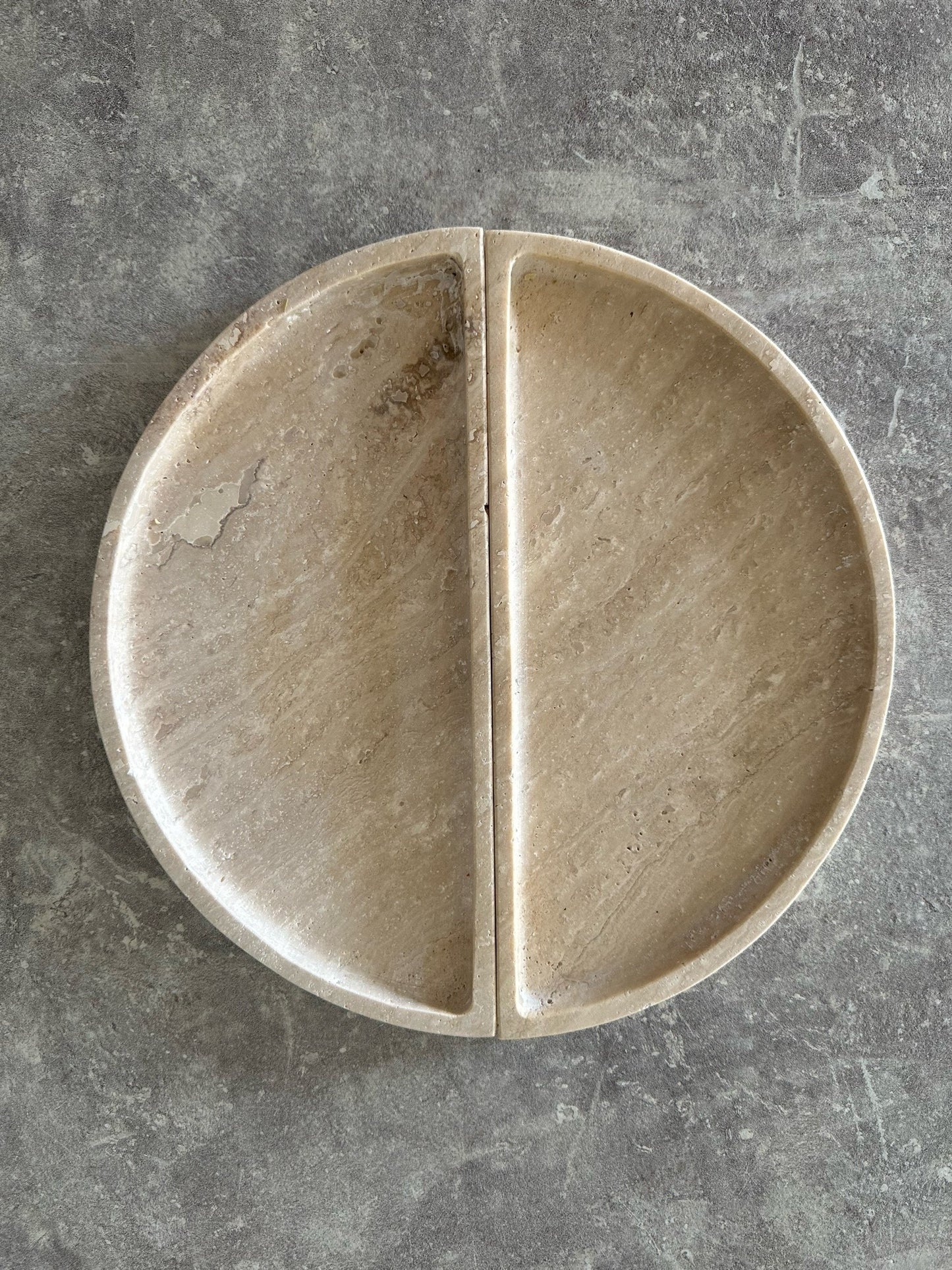 Moon Tray - Travertine