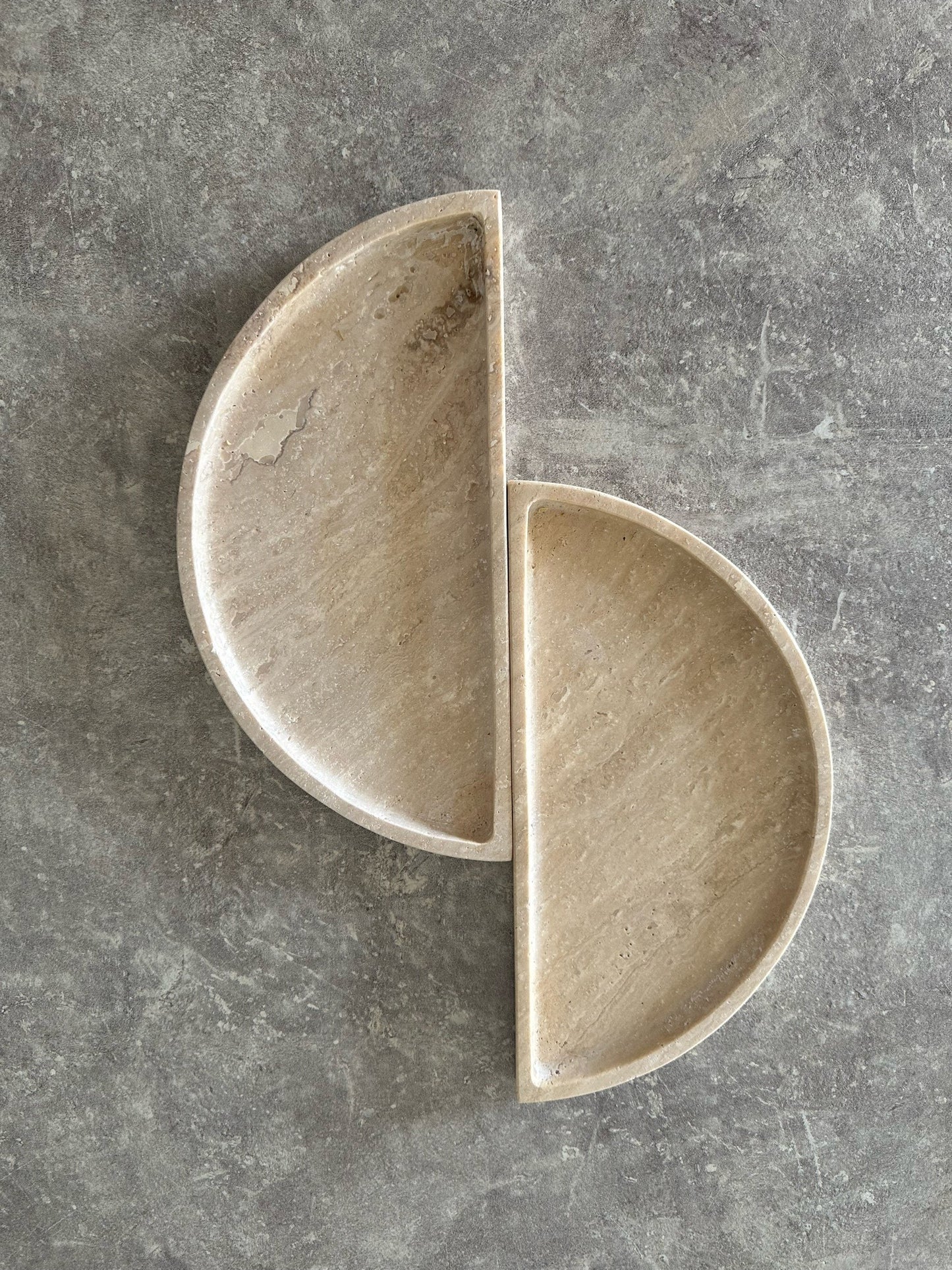 Moon Tray - Travertine