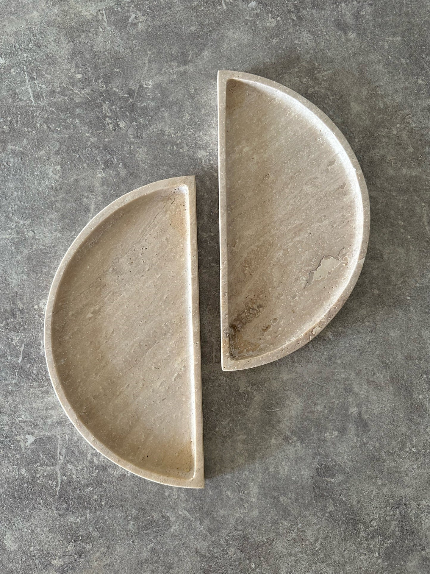 Moon Tray - Travertine