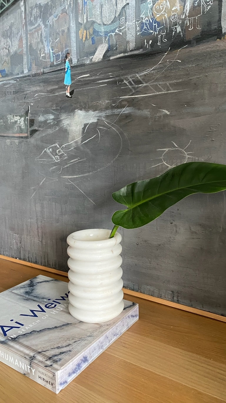 Wavy Marble Vase