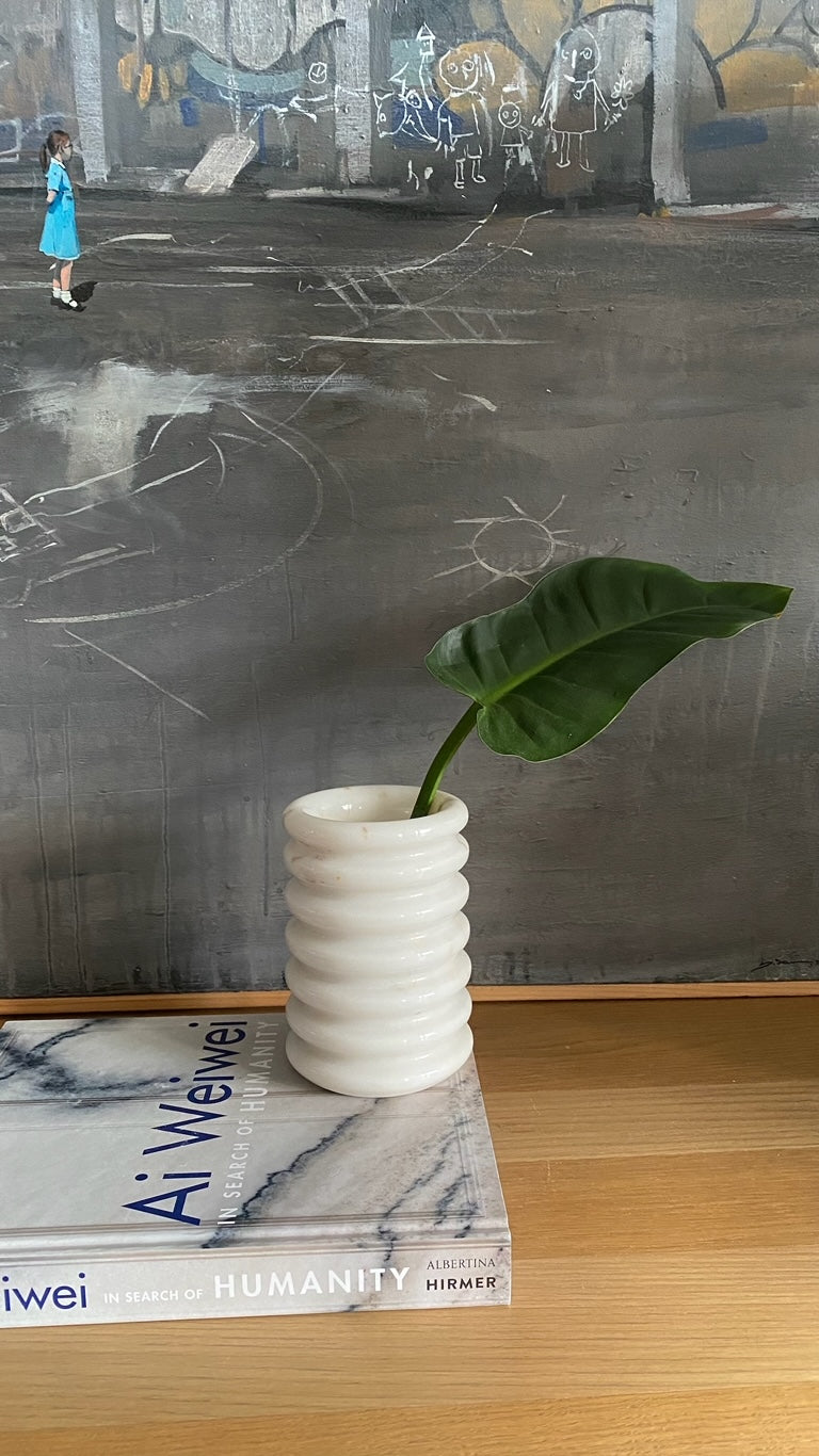Wavy Marble Vase