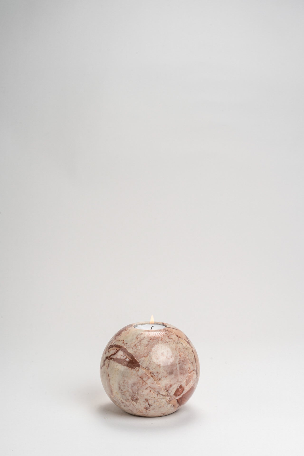 Pink Ball Candle Holder