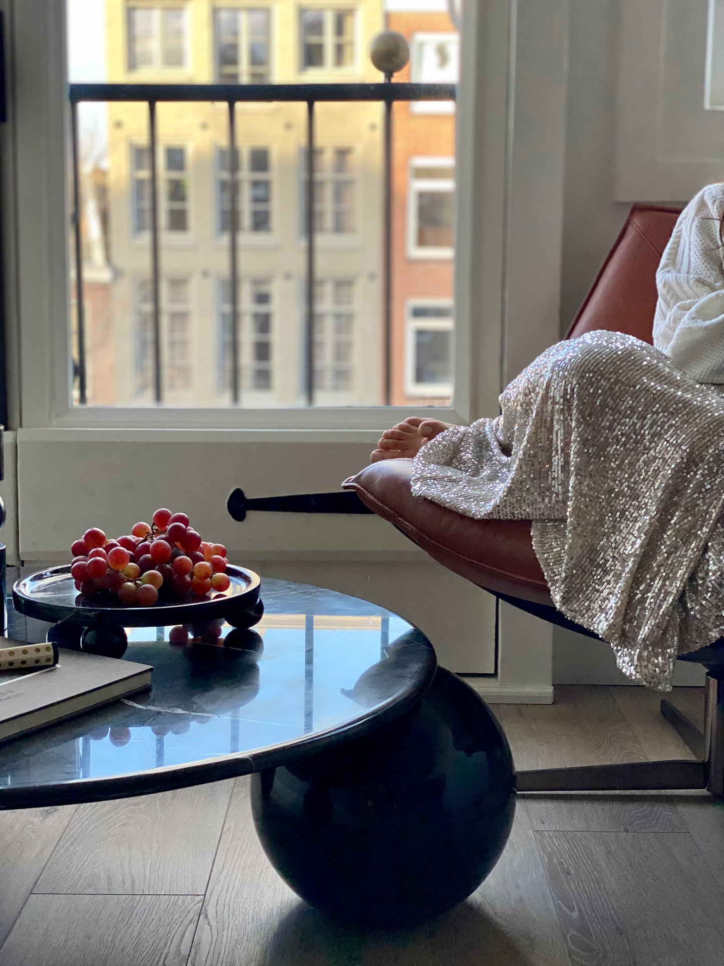 Orion Coffee Table - Black Marble