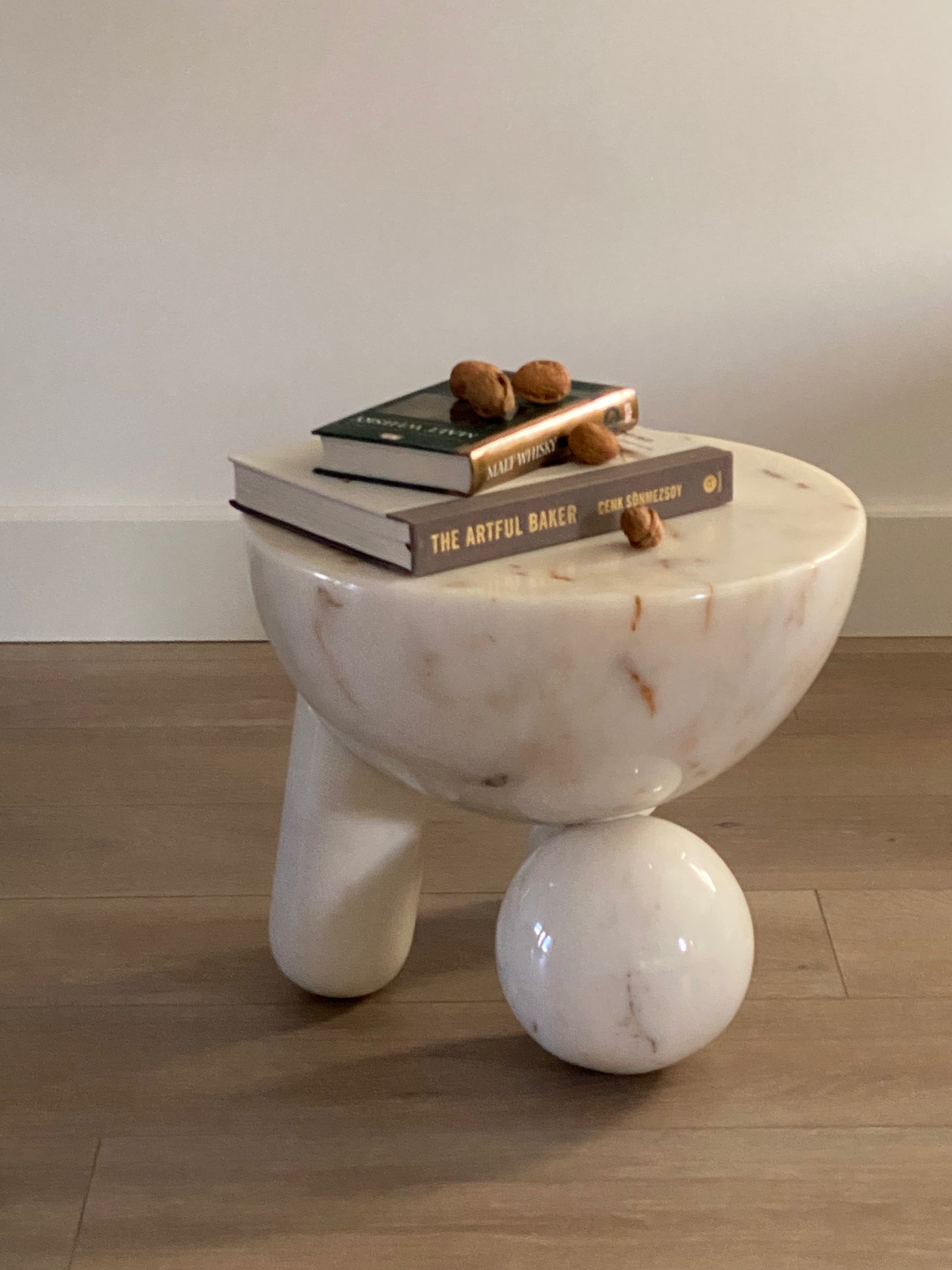 Confusion Side Table - White Marble