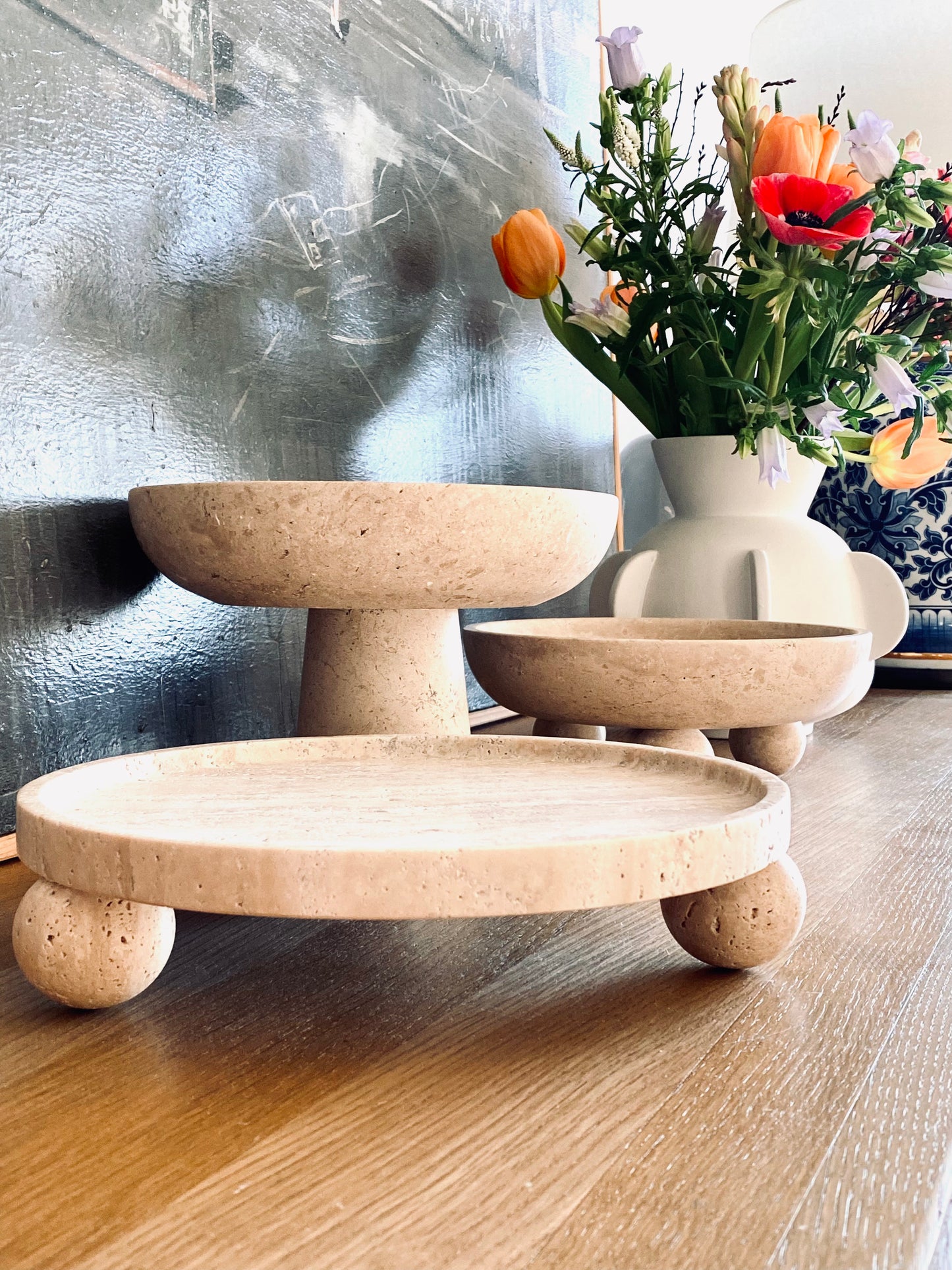 Venice Tray - Travertine