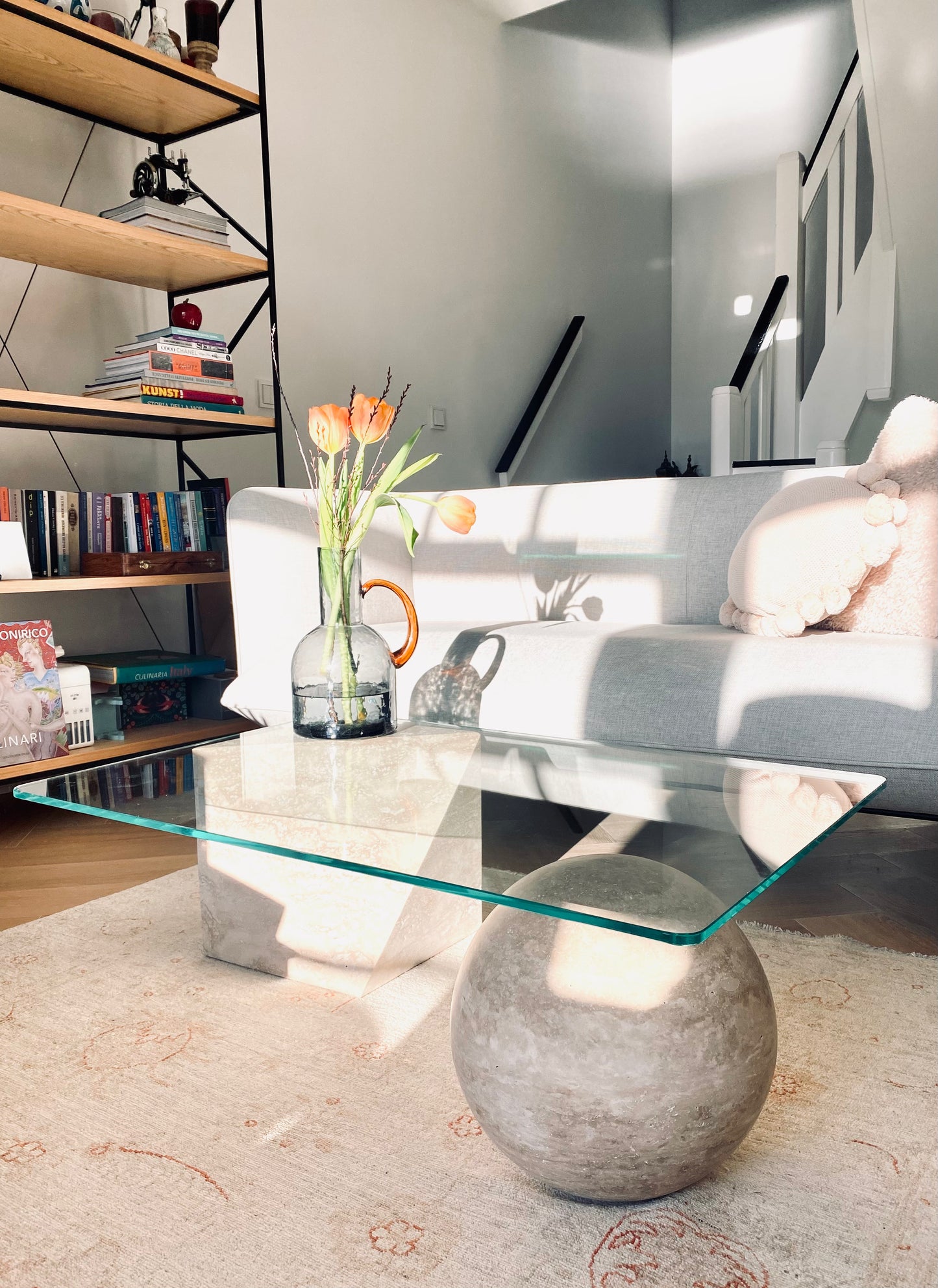 Karma Coffee Table - Travertine