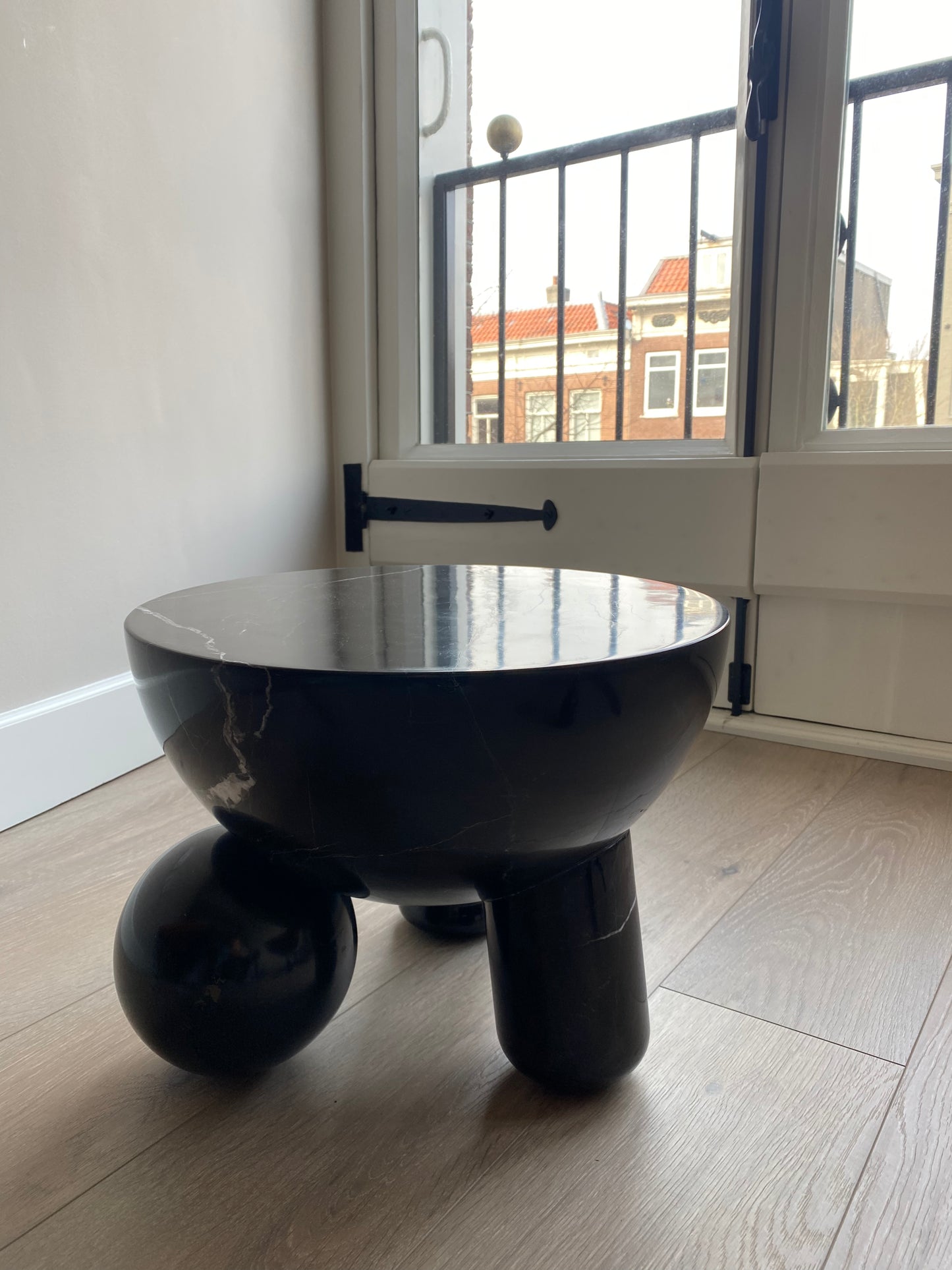 Confusion Side Table - Black Marble