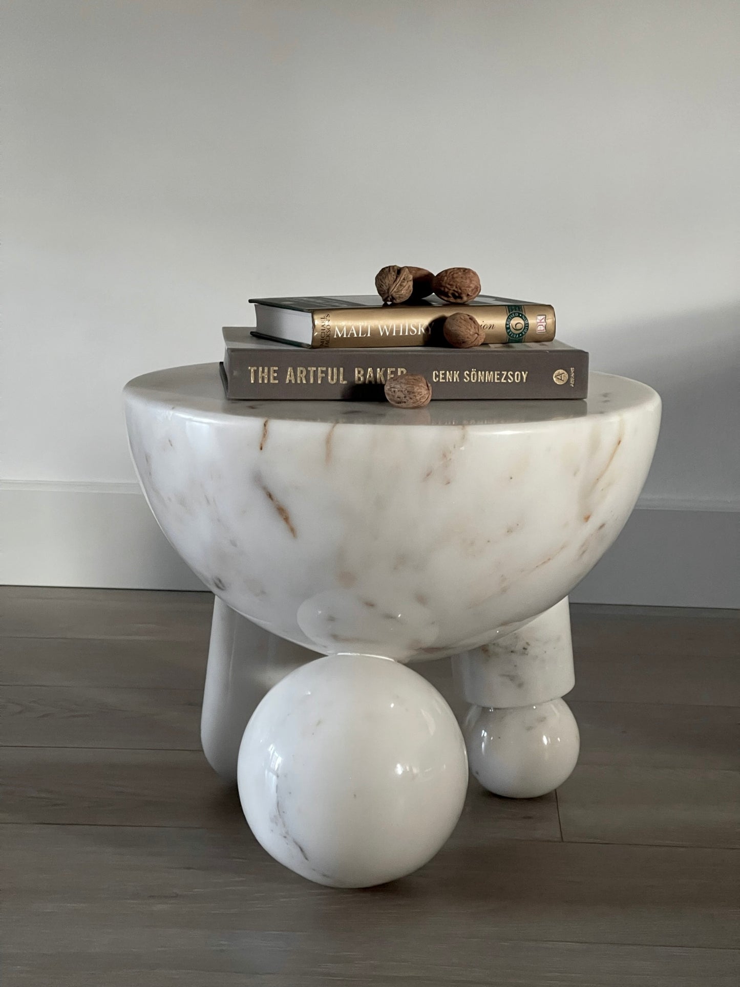 Confusion Side Table - White Marble