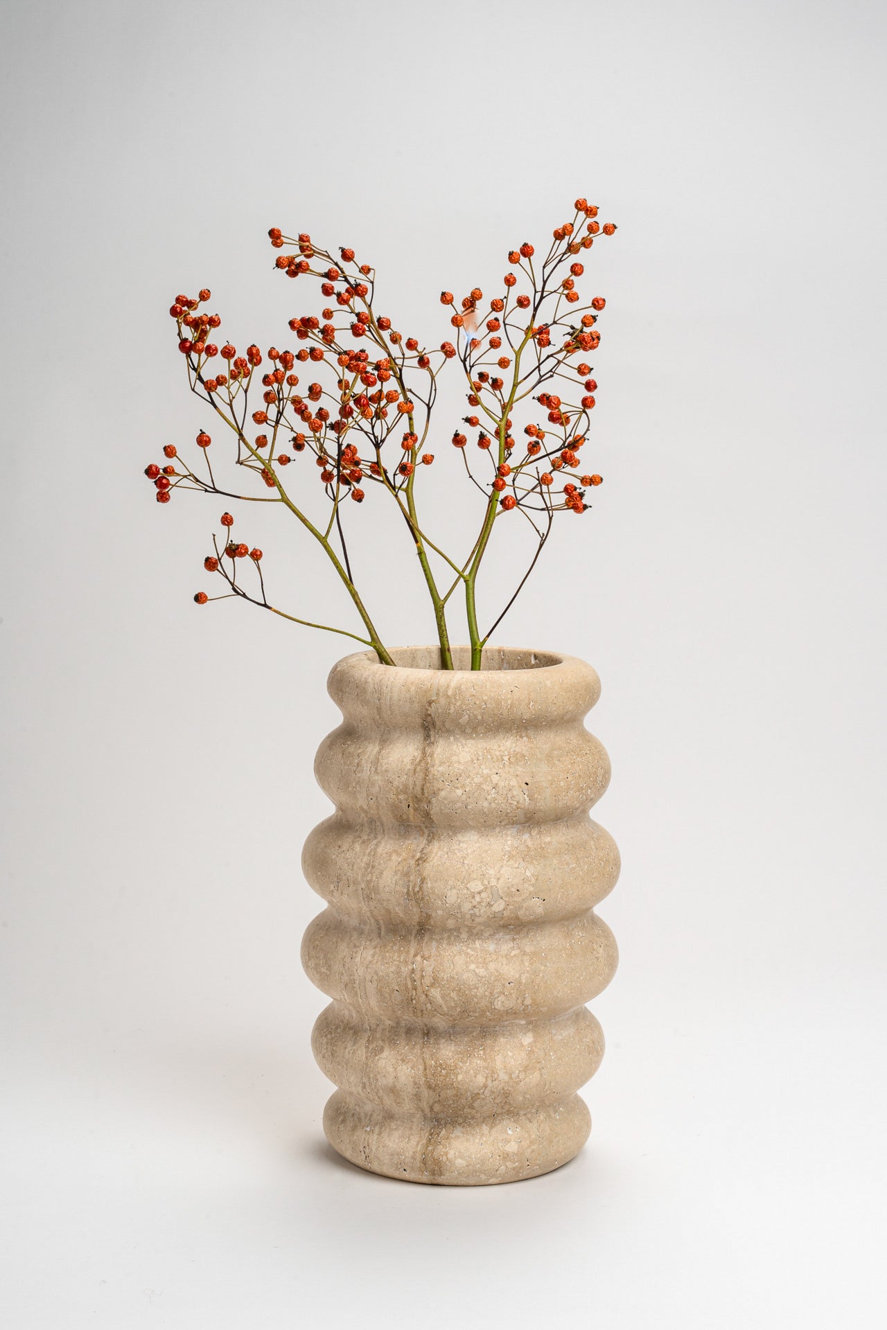 Cloud Vase - Travertine